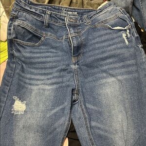 NOBO High-Rise Distressed Denim Jeans